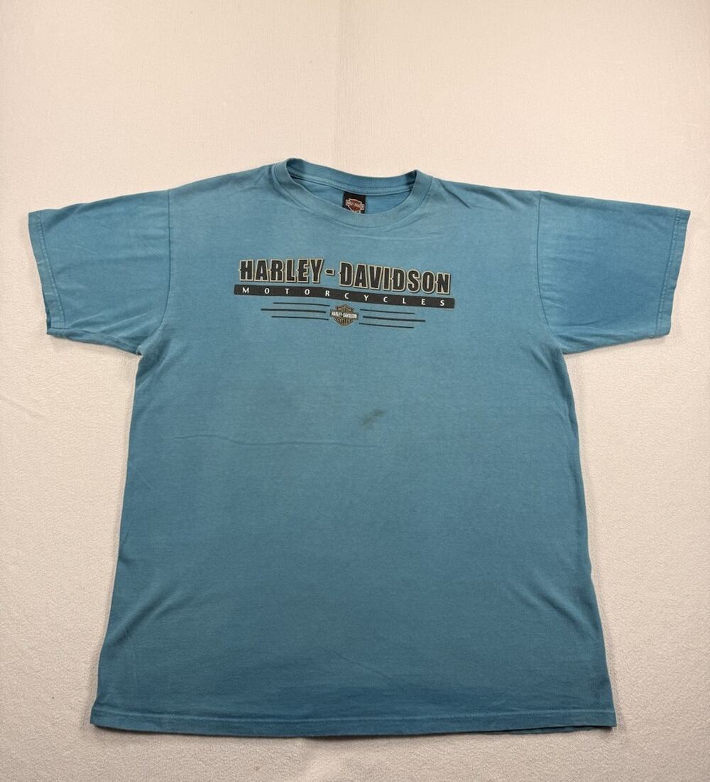 Harley-Davidson Men's XL T-Shirt Portland, Oregon, Multi-Colored, Y2K